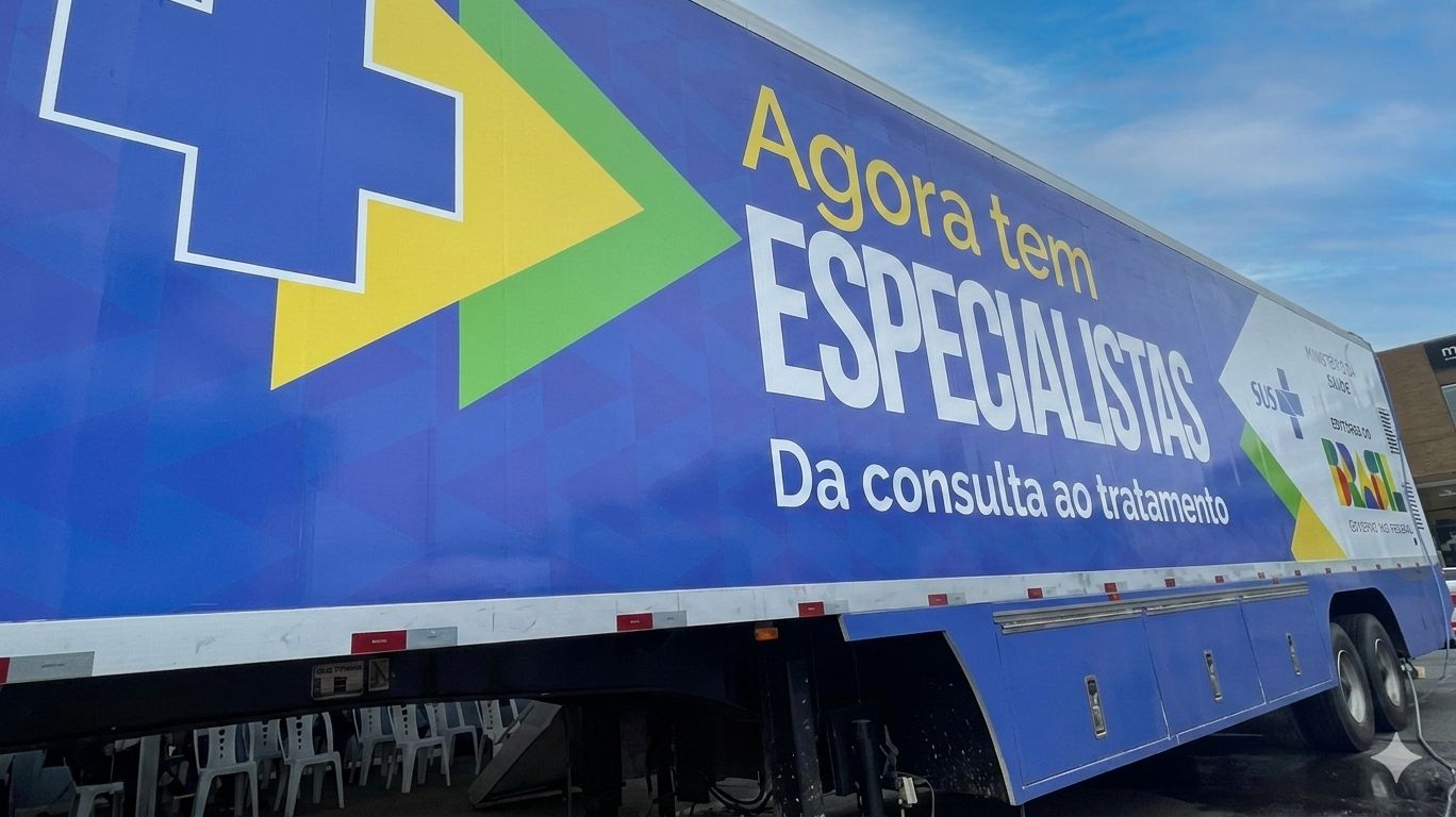 Atalaia recebe carreta do Ministério da Saúde com mais de 1.300 exames de tomografia pelo programa Agora Tem Especialistas